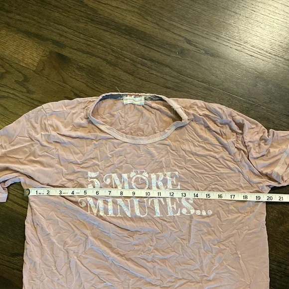 Altar’d State Pink T Shirt 5 More Minutes Small S EUC - Picture 4 of 7